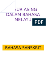 Unsur Asing Dalam BM