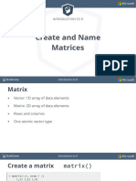 Create and Name Matrices