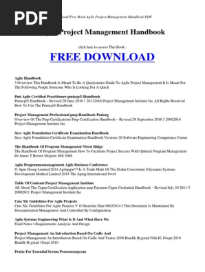 Agile Project Management Handbook