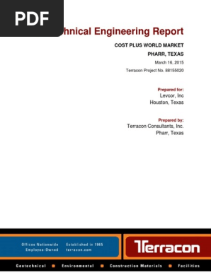 Geotechnical Engineering Report