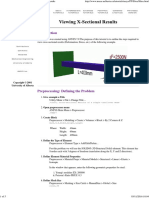 UofA ANSYS Tutorials - Viewing X-Sectional Results