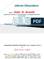 Somatoform Disorder - DR - Ziad Arandi Powerpoint