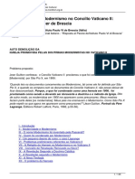 Jean Guitton e o Modernismo No Concilio Vaticano II Resposta Ao Parecer de Brescia 2