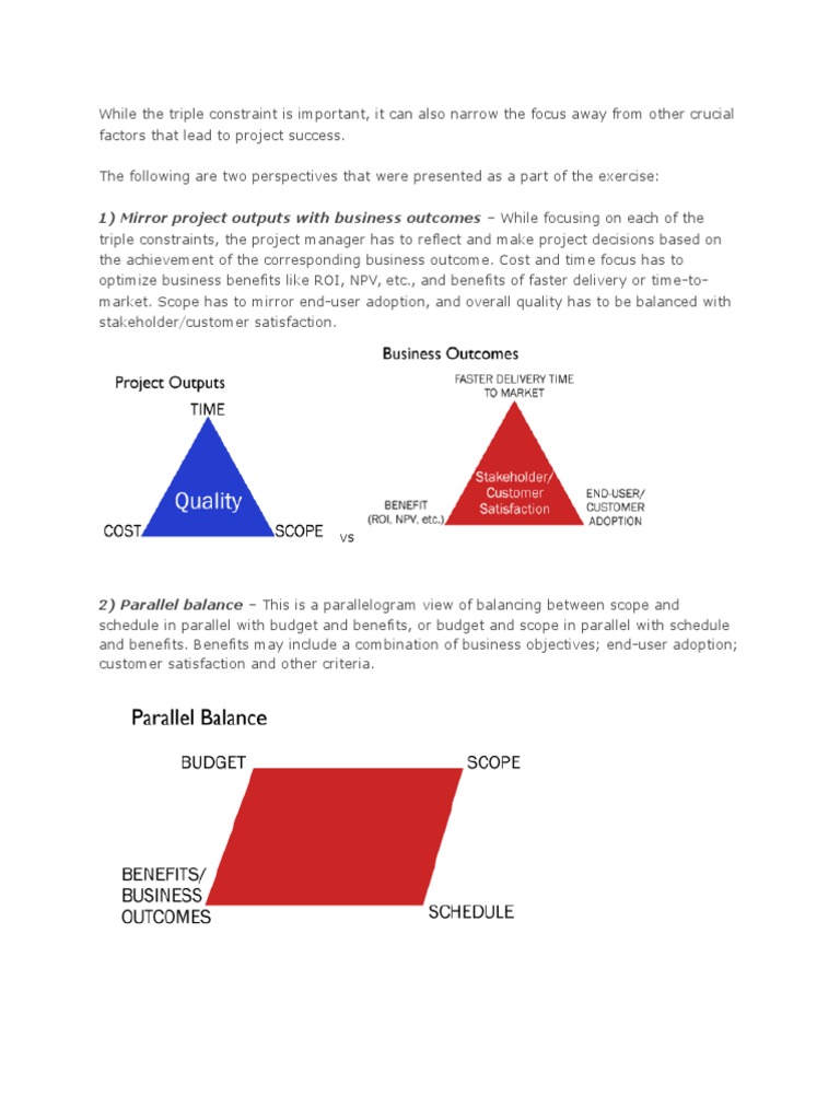 Time Cost Quality Extended | PDF | Business | Finance & Money Management
