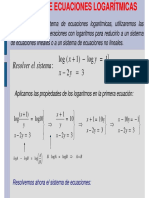 Sistemas Ecuaciones Logaritmicas PDF