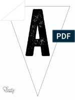 Print Letter A Banner