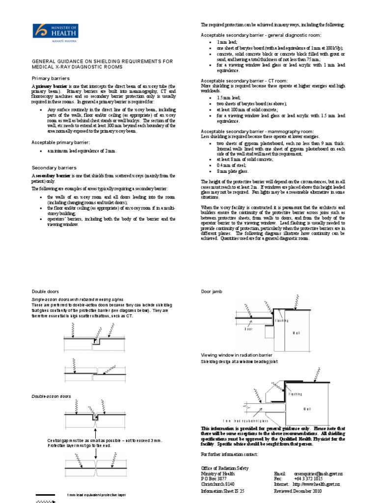 X-Ray Room Shielding Requirements | PDF | X Ray | Radiation Protection