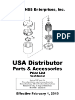 NSS 2010 US Parts Price List