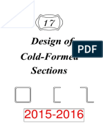 17-Design of Cold Formed Sections PDF