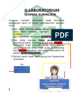 Ruang Laboratorium: Puskesmas Sumalata