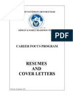 Career Focus Resume and Coverletteroct 07