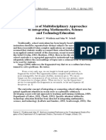 Case Studies of Multidisciplinary Approaches to Integrating Mathematics, Science and TechnologyEducation
