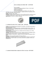 Lamparas Caracteristicas PDF