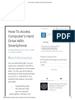 How To Access Computer's Hard Drive With Smartphone