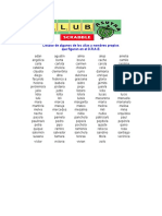 Scrabble Alias y Nombres Válidos