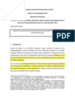 Sindicalismo Docente y Políticas Educativas