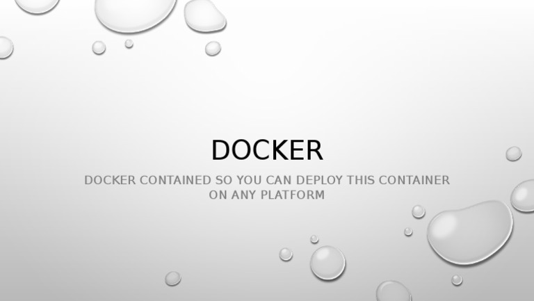 Docker Container Deployment Guide | PDF