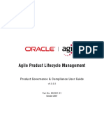 Agile Product Lifecycle Management: Product Governance & Compliance User Guide