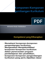 Komponen-komponen Pengembangan Kurikulum