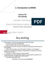 Lecture 10 - Dry Etching PDF