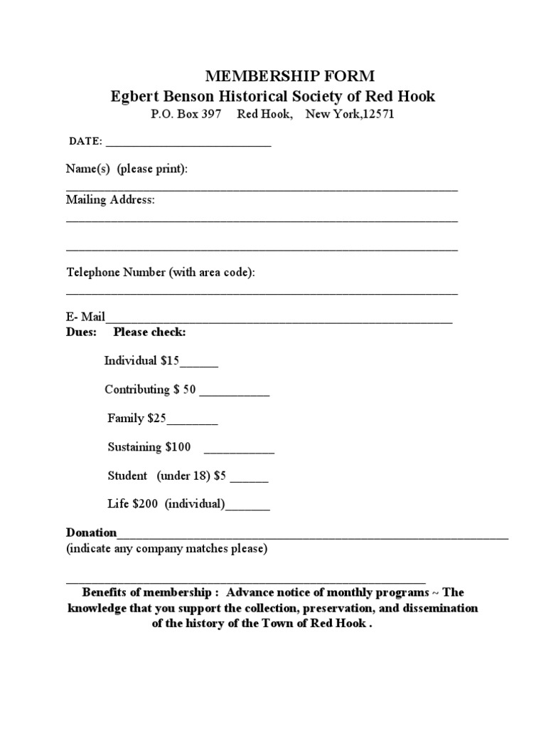 Membership Form | PDF