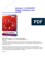 ABBYY PDF Transformer+ v12.0.104.225 Multilenguaje