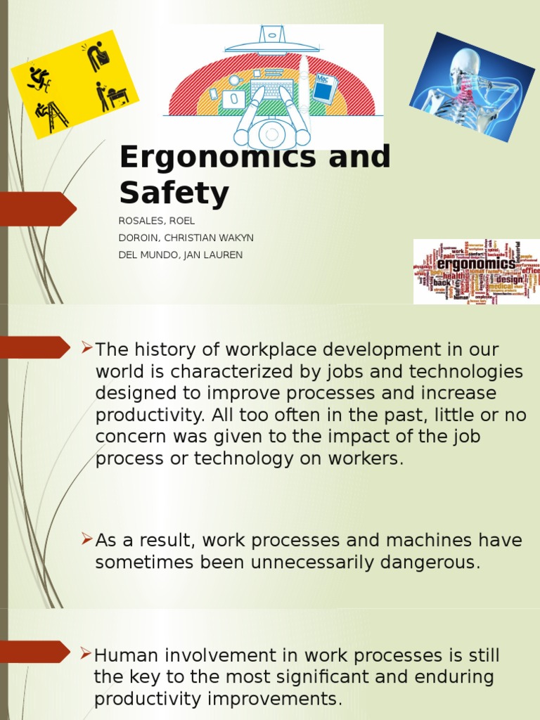 Ergonomics and Safety Human Factors And Ergonomics Health Professional