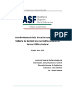 1172 Estudio General de La Situacion Que Guarda El Sistema de Control Interno Institucional en El Sector Publico Federal