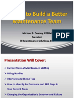 10 Tips To Build Better Maintenance Team