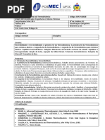 EMC 410028 Fundamentos Da Termodinâmica