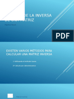 Calculo de La Inversa de Una Matriz