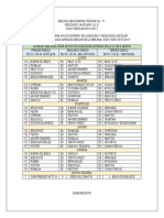 Horario Semanal Para Apoyo de Vigilancia Externa en La Ultima Sesión