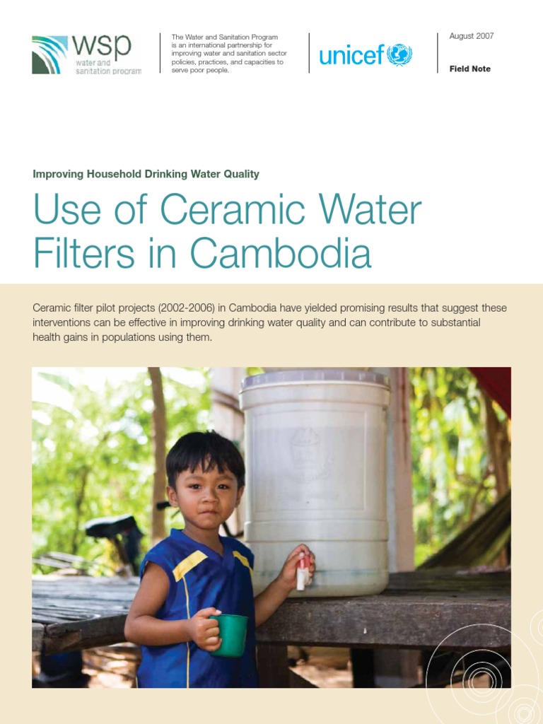 Use or Ceramic Water Filters in Cambodia PDF Drinking Water
