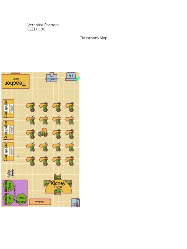 Classroom Map for ELED 300 | PDF