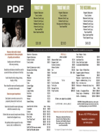 Sugarfish NYC Lunch Menu