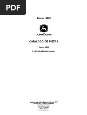 John Deere 6403 Repair Manual