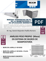 Análisis de sistemas de muros de mampostería