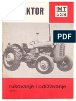 Uputstva Za Rukovanje I Odrzavanje Traktora IMT-539 PDF