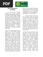 One Health Statement Release