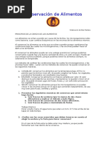 Conservación de Alimentos (Desarrollada)