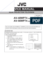 JVC Rear Projection TV AV-48WP74-AV-56WP74 Parts and Service Manual