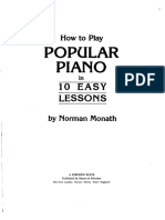 How to Play Popular Piano in 10 Easy Lessons