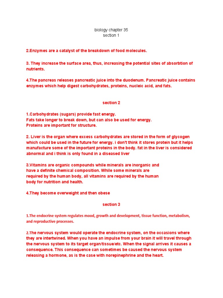 Enzymes and Nutrient Metabolism Overview | PDF