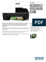 Epson Stylus SX425W Datasheet