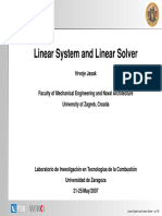 Linear System and Linear Solver