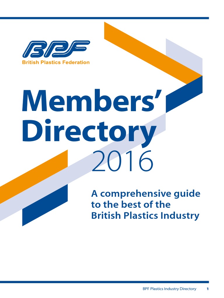 BPF Industry Directory 2016 PDF Polystyrene Plastic