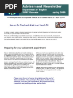 Download SUNY Geneseo Engl Spr 10 Advisement by SUNY Geneseo Department of English SN32993221 doc pdf