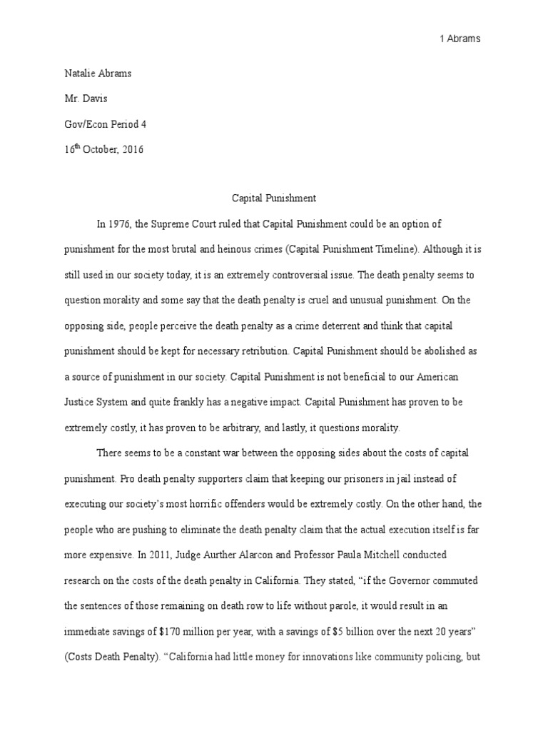 8th Amendment Pros And Cons