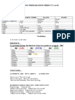 Wonder 5 Unit 2 Test Preparation Sheet