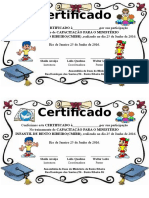 Diploma de Evangelista Infantil